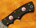 Custom Handmade Damascus Steel Outdoor Tracker Knife - Black G10 Handle - TK923