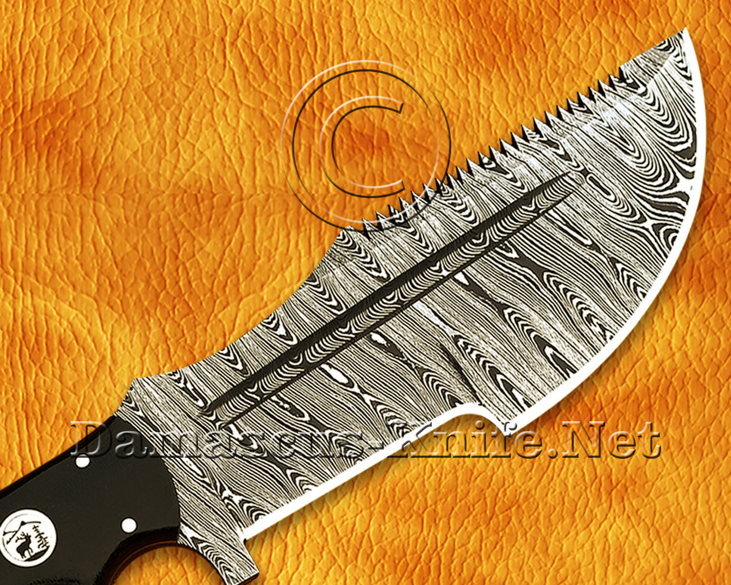 Artisan Damascus Multi-Zone Field-Utility Implement - Black G10 - TK925