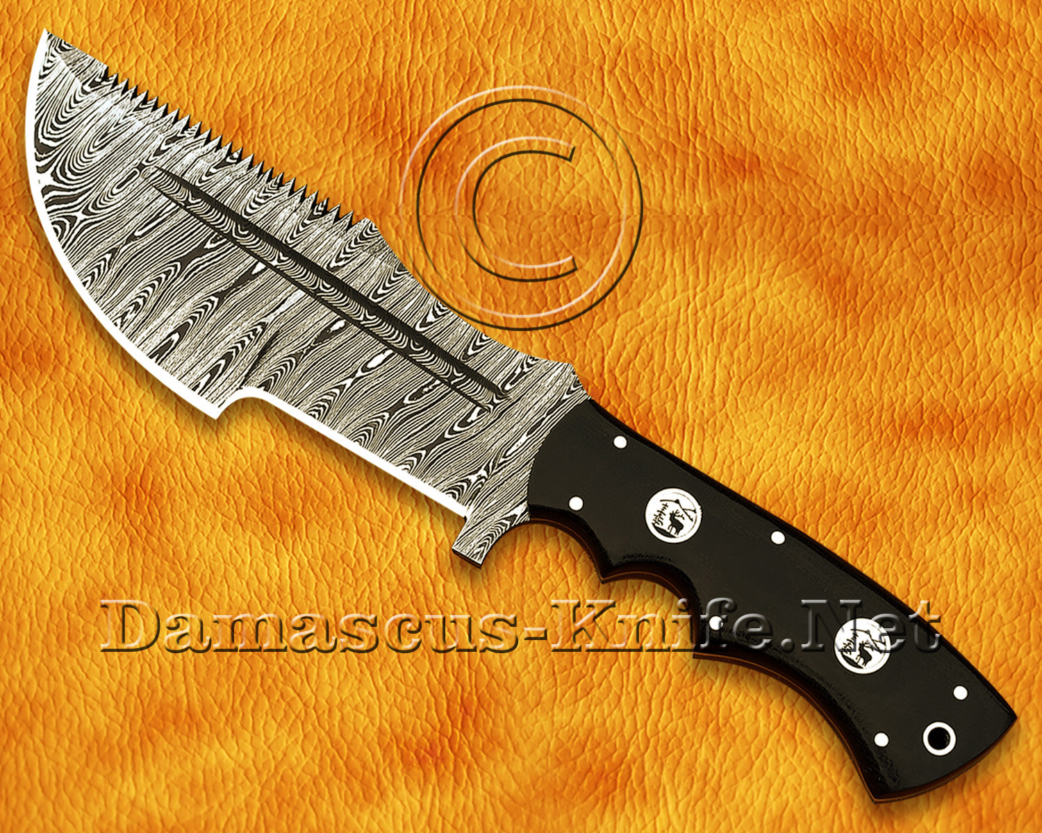 Artisan Damascus Multi-Zone Field-Utility Implement - Black G10 - TK925
