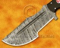 Custom Handmade Damascus Steel Outdoor Tracker Knife - Black G10 Handle - TK926