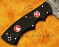 Custom Handmade Damascus Steel Outdoor Tracker Knife - Black G10 Handle - TK927