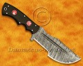 Custom Handmade Damascus Steel Outdoor Tracker Knife - Black G10 Handle - TK927